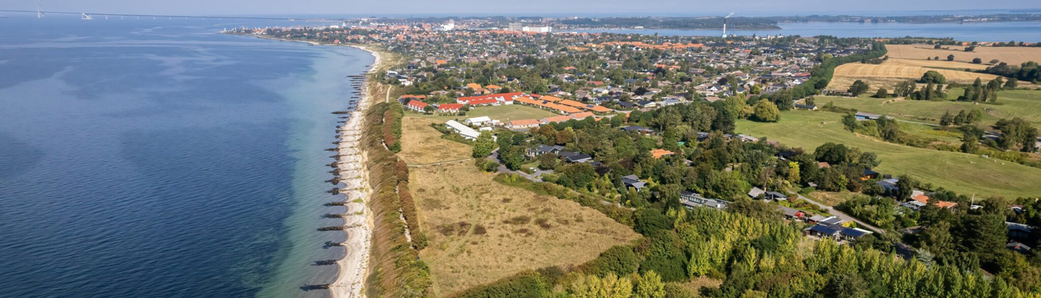 Luftfoto over Korsør